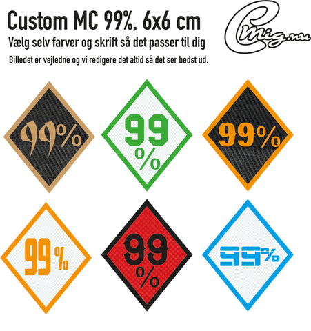 Custom MC 99 % diamond shape ca. 6 cm højt